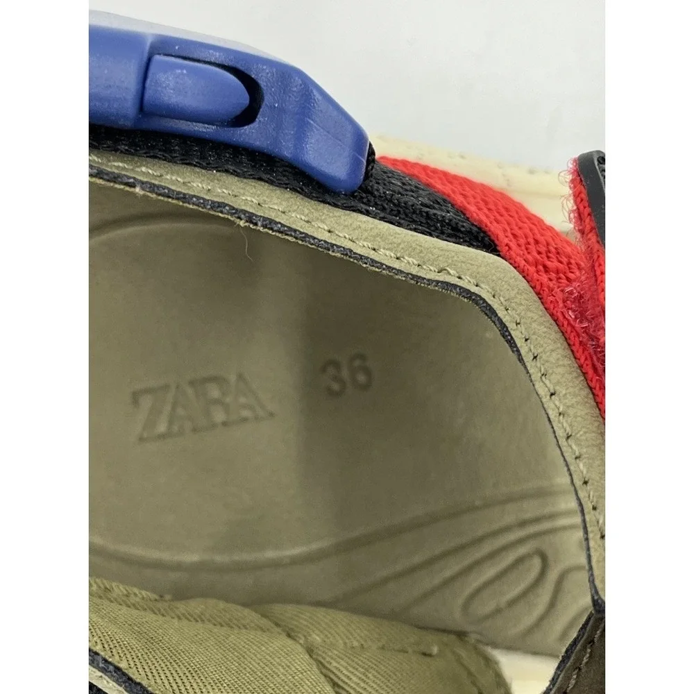 Zara Multicolored Strappy Sandals Boys Kids Shoes Size 36 US Size 5